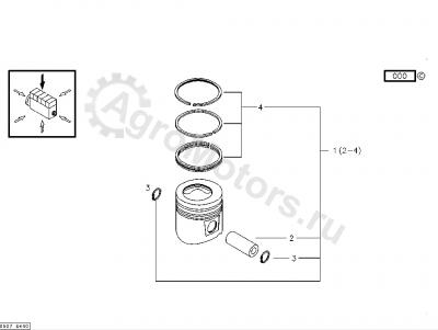 04501093 Кольца поршневые Вид 1