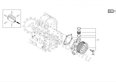 02937438 Насос водяной Вид 1