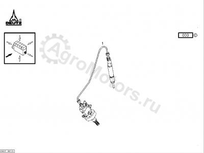 04286167 Трубка высокого давления Вид 1