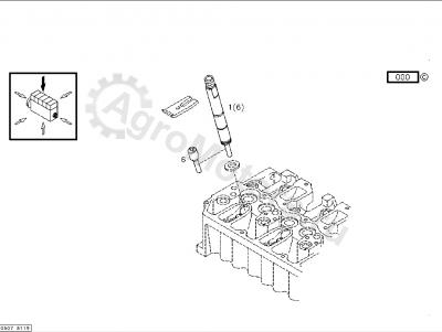 02112960 Форсунка топливная Вид 1 02112960 Форсунка топливная Вид 1