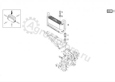 04237803 Радиатор масляный Вид 1 04237803 Радиатор масляный Вид 1