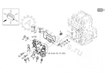 04299501 Корпус маслоохладителя Вид 1