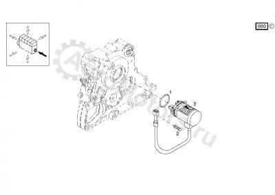 04103812 Клапан электромагнитный останова 12V Вид 2 04103812 Клапан электромагнитный останова 12V Вид 2