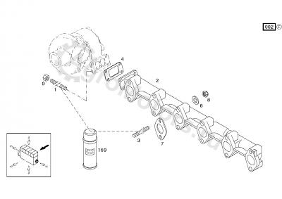 04253517 Коллектор выпускной Вид 2