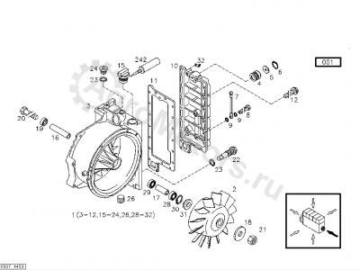 04251733 Вентилятор охлаждающий Вид 2 04251733 Вентилятор охлаждающий Вид 2