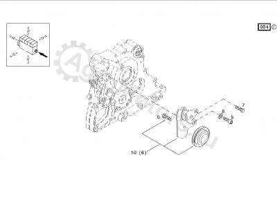 04175031 Натяжитель ремня Вид 2 04175031 Натяжитель ремня Вид 2