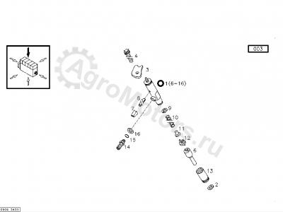 01318365 Nozzle cap nut Вид 1 01318365 Nozzle cap nut Вид 1