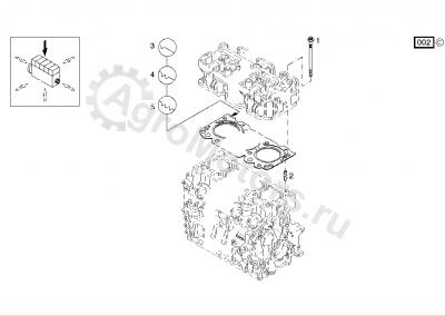04280817 Прокладка головки блока цилиндров Вид 1 04280817 Прокладка головки блока цилиндров Вид 1