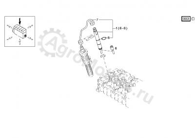 02931905 Форсунка в сборе Вид 1