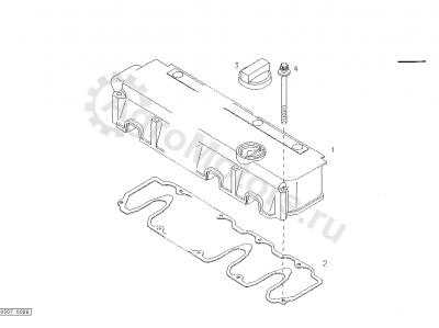 04198796 Прокладка клапанной крышки Вид 2 04198796 Прокладка клапанной крышки Вид 2