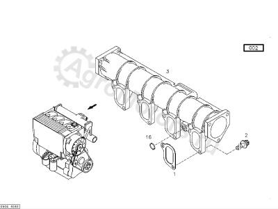 04102120 Прокладка впускного коллектора Вид 2