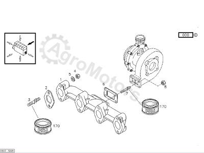04282060 Коллектор выпускной Вид 1