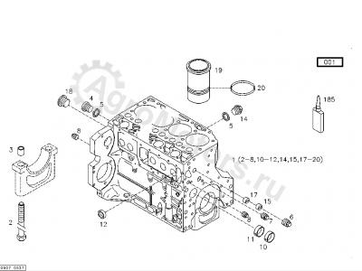 04200021 Втулка распредвала Вид 2 04200021 Втулка распредвала Вид 2