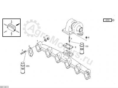04282961 Коллектор выпускной Вид 1